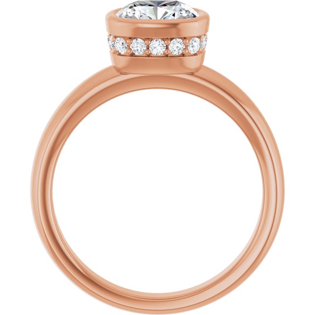 Cushion Engagement Ring Mounting