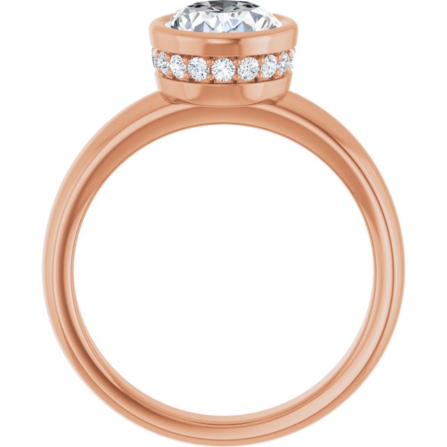 Oval Engagement Ring Mounting