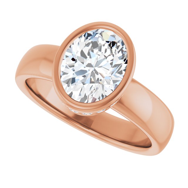 Oval Engagement Ring Mounting