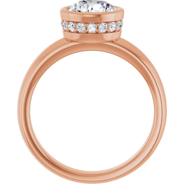 Round Engagement Ring Mounting