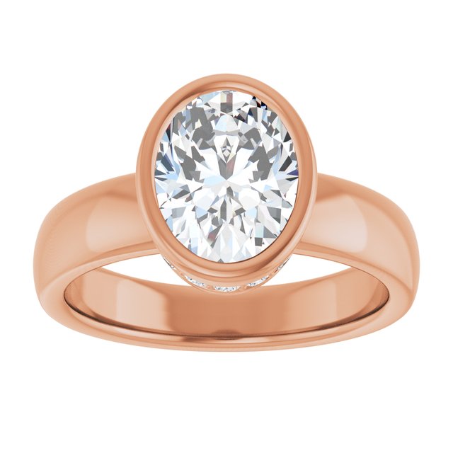 Oval Engagement Ring Mounting