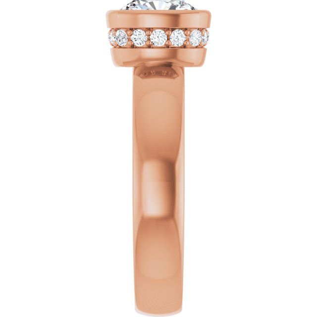 Cushion Engagement Ring Mounting