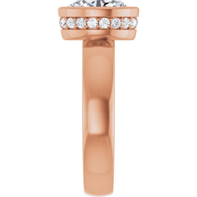 Oval Engagement Ring Mounting