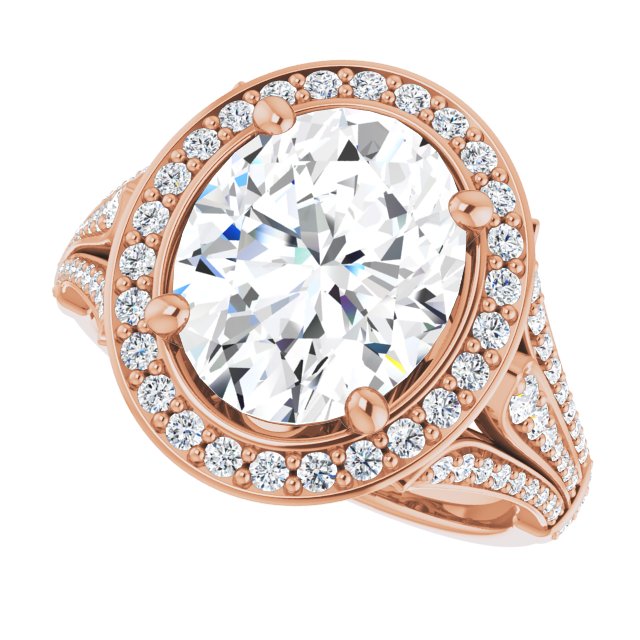 Oval Engagement Ring Mounting