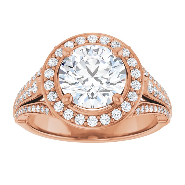 Round Engagement Ring Mounting