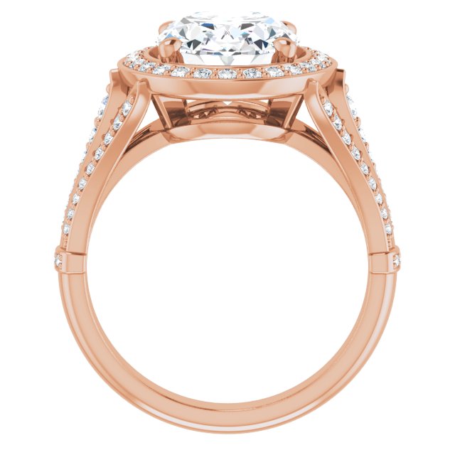 Oval Engagement Ring Mounting