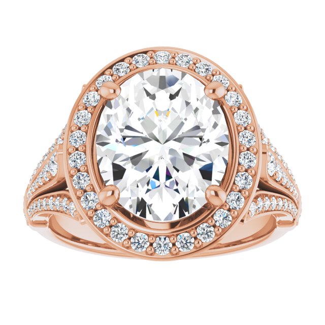 Oval Engagement Ring Mounting