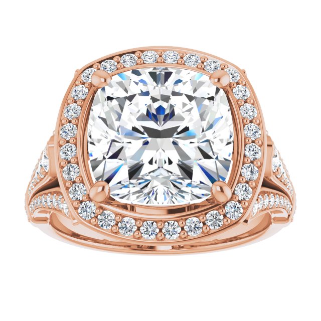 Cushion Engagement Ring Mounting