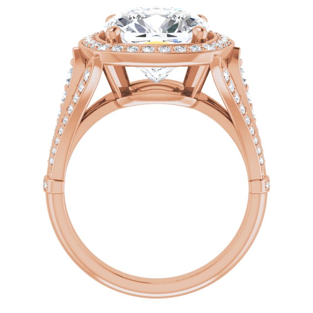 Cushion Engagement Ring Mounting
