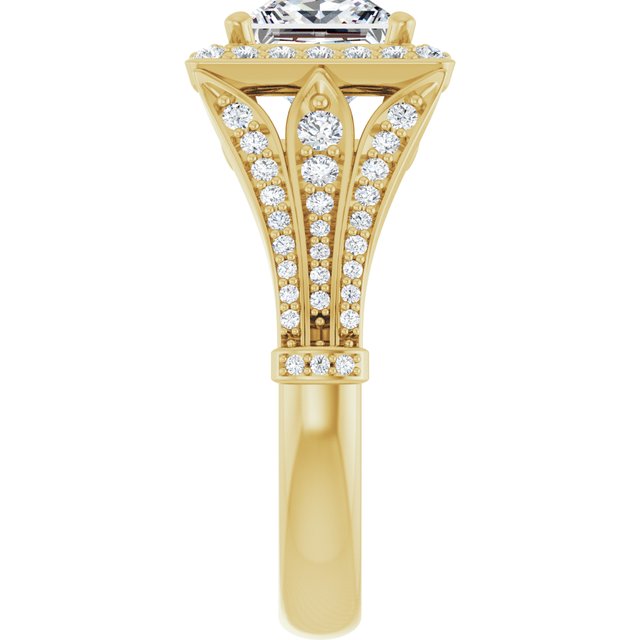 Square Engagement Ring Mounting