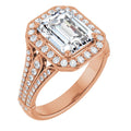 Emerald Engagement Ring Mounting