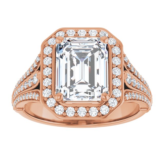 Emerald Engagement Ring Mounting