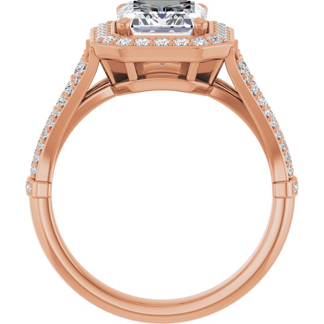 Emerald Engagement Ring Mounting
