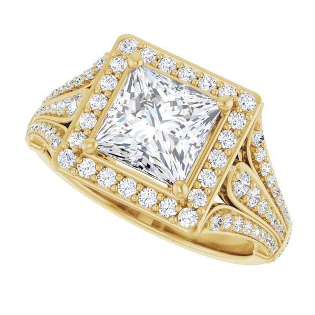 Square Engagement Ring Mounting