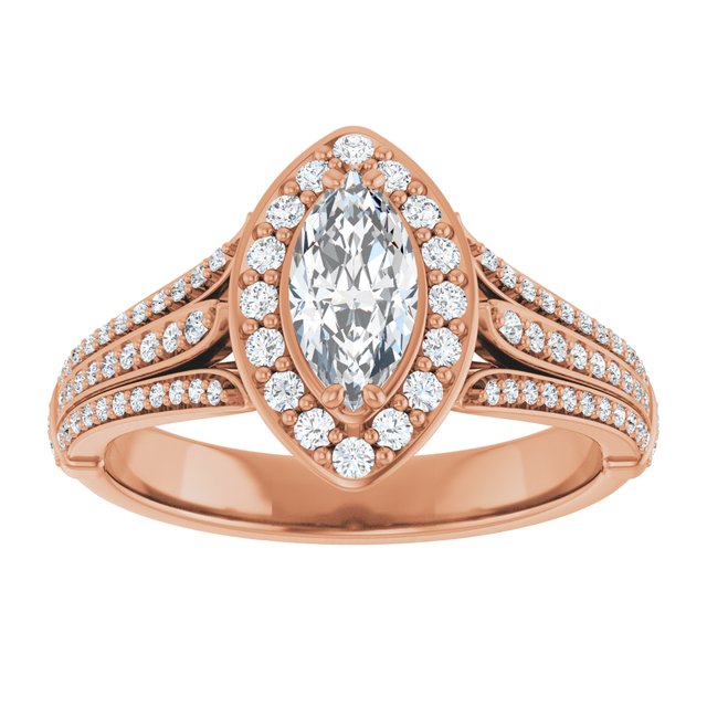 Marquise Engagement Ring Mounting