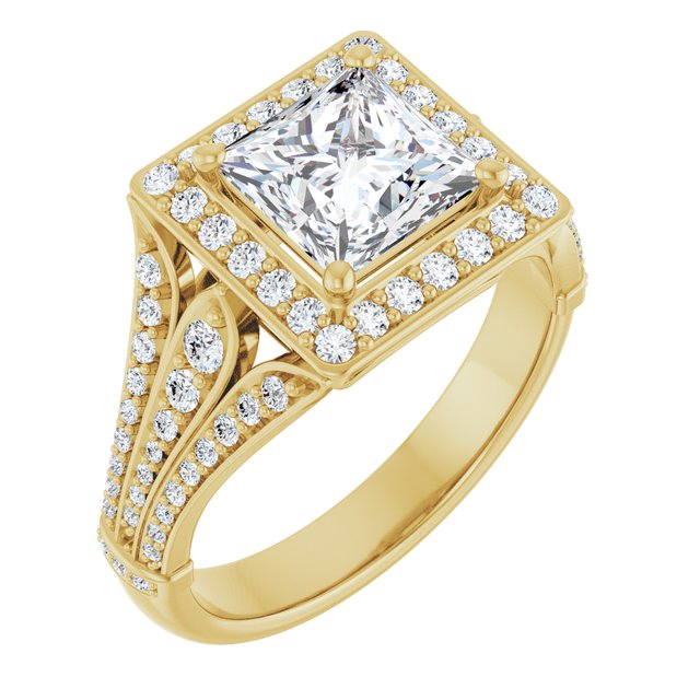 Square Engagement Ring Mounting