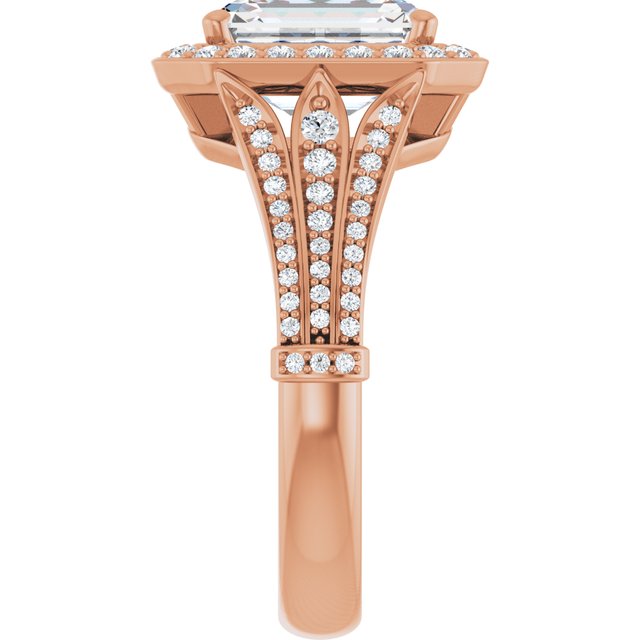 Emerald Engagement Ring Mounting