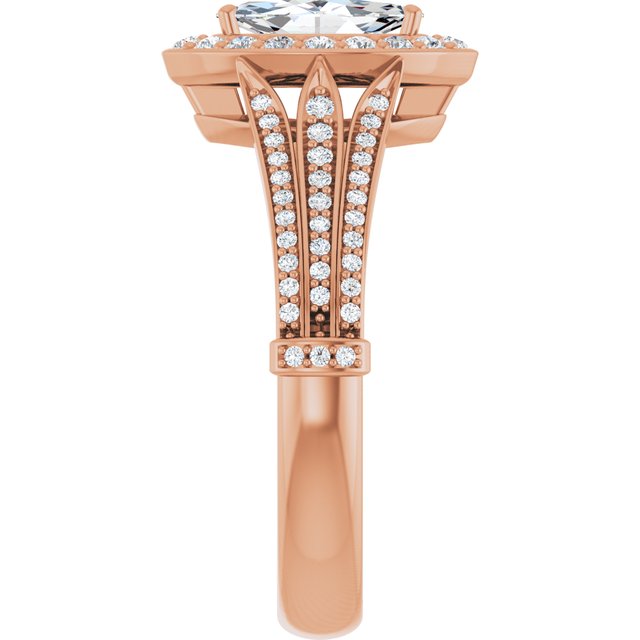 Marquise Engagement Ring Mounting