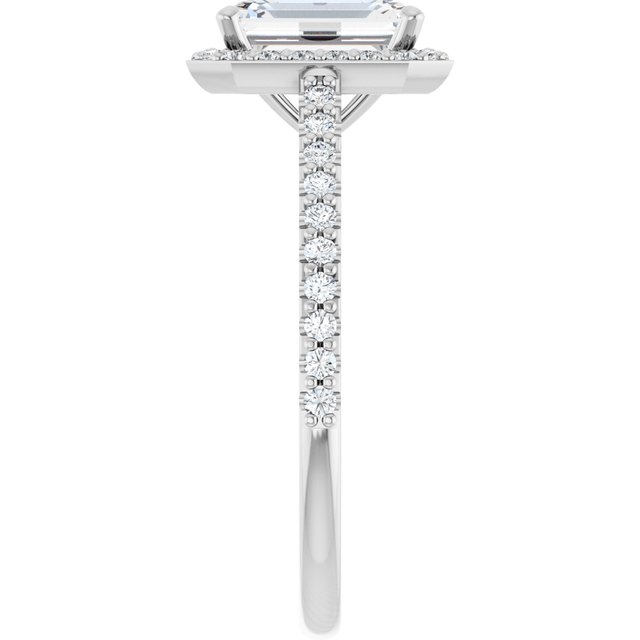 Halo-Style Engagement Ring Mounting