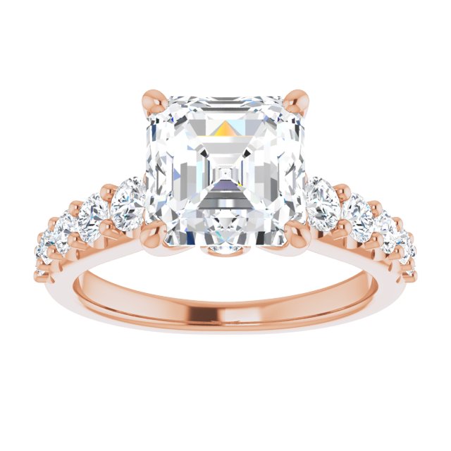 Asscher Engagement Ring Mounting