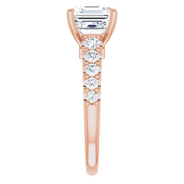 Asscher Engagement Ring Mounting