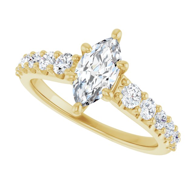 Marquise Engagement Ring Mounting