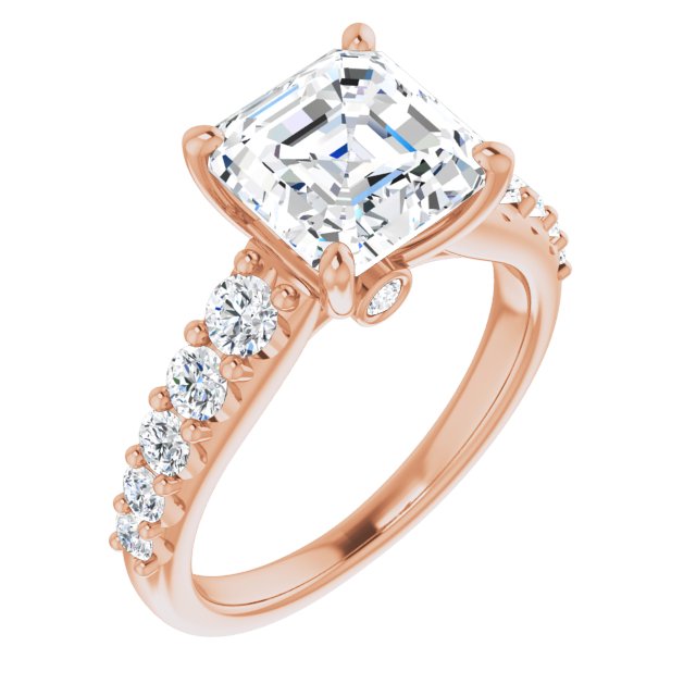 Asscher Engagement Ring Mounting