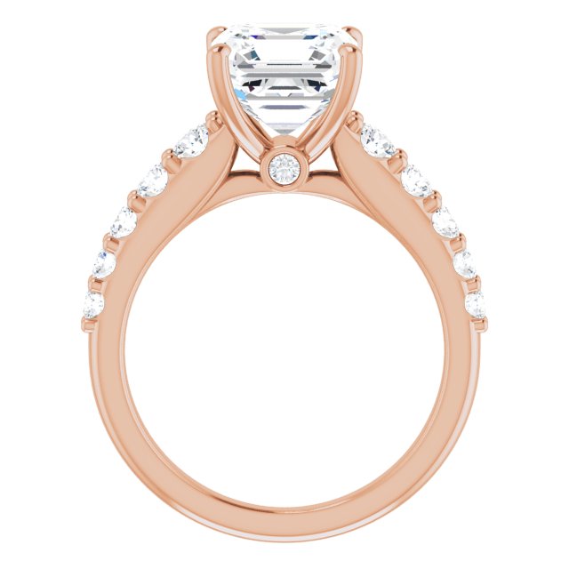 Asscher Engagement Ring Mounting