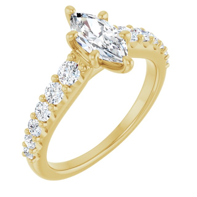 Marquise Engagement Ring Mounting