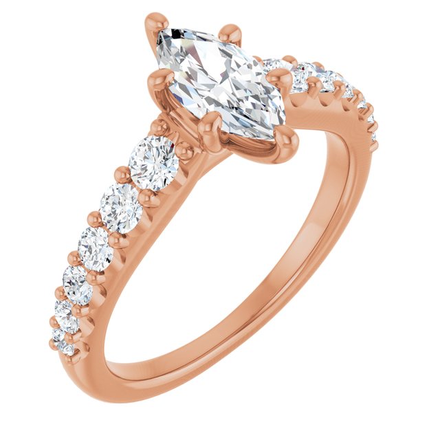 Marquise Engagement Ring Mounting