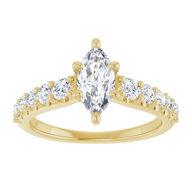 Marquise Engagement Ring Mounting