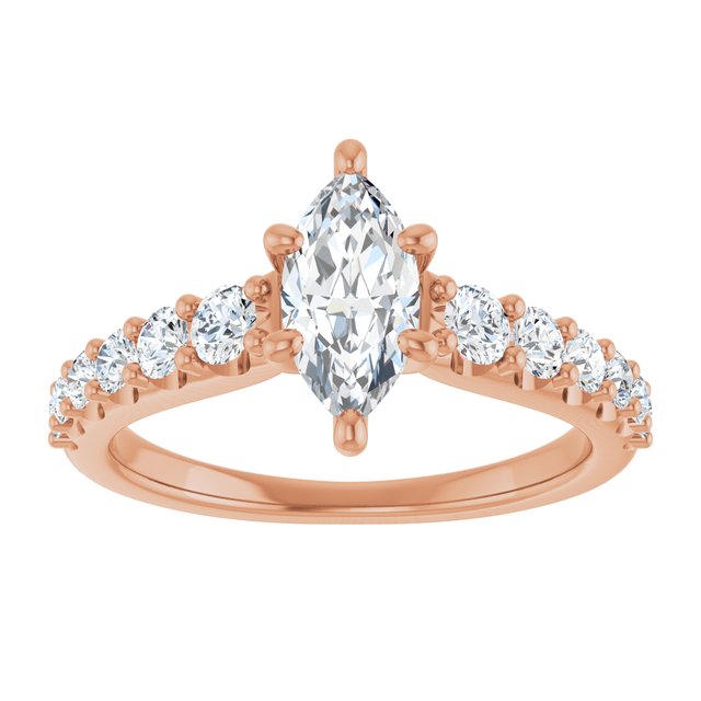 Marquise Engagement Ring Mounting