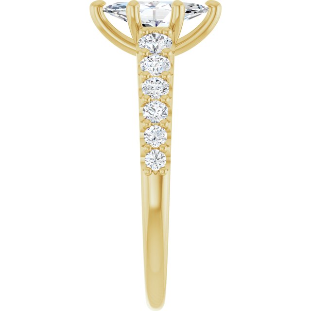 Marquise Engagement Ring Mounting