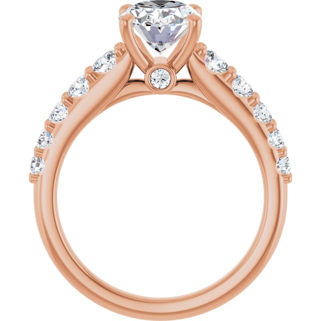Oval Engagement Ring Mounting
