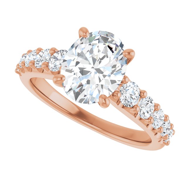 Oval Engagement Ring Mounting