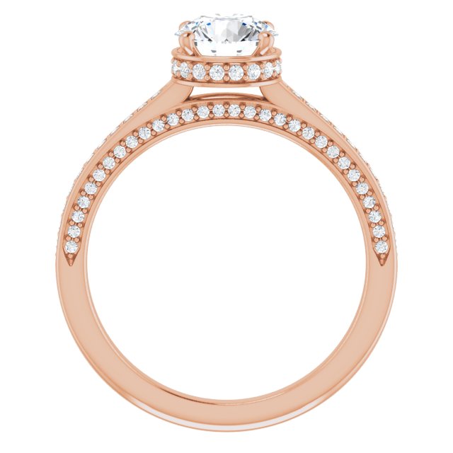 Round Engagement Ring Mounting