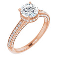 Round Engagement Ring Mounting
