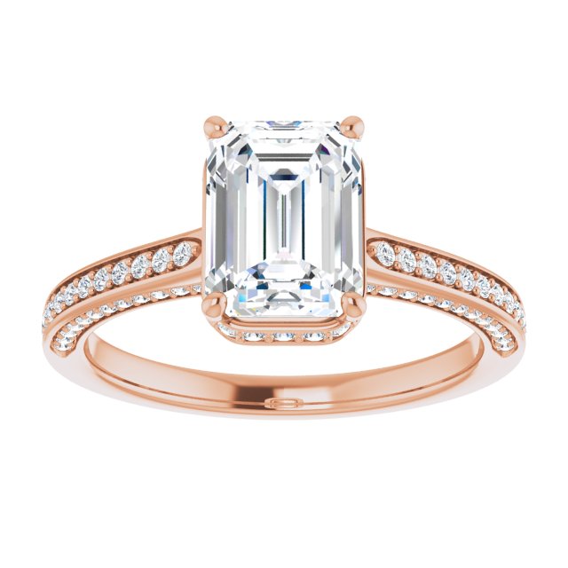 Emerald Engagement Ring Mounting