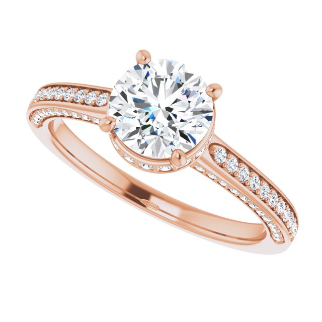 Round Engagement Ring Mounting