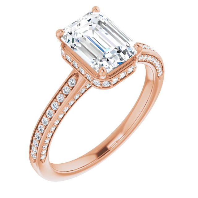 Emerald Engagement Ring Mounting