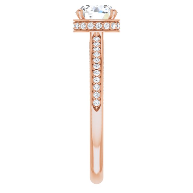 Round Engagement Ring Mounting