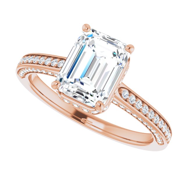 Emerald Engagement Ring Mounting