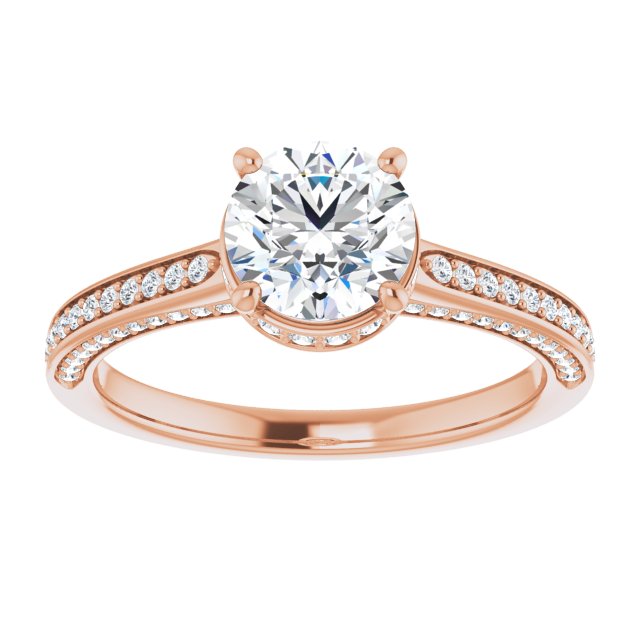 Round Engagement Ring Mounting