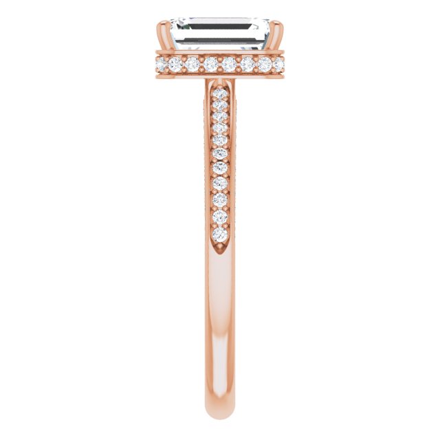 Emerald Engagement Ring Mounting