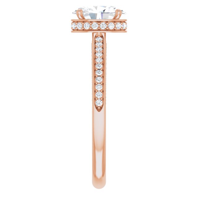 Oval Engagement Ring Mounting