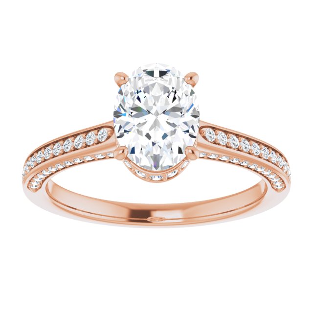 Oval Engagement Ring Mounting