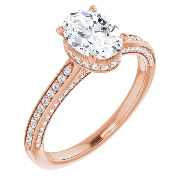 Oval Engagement Ring Mounting