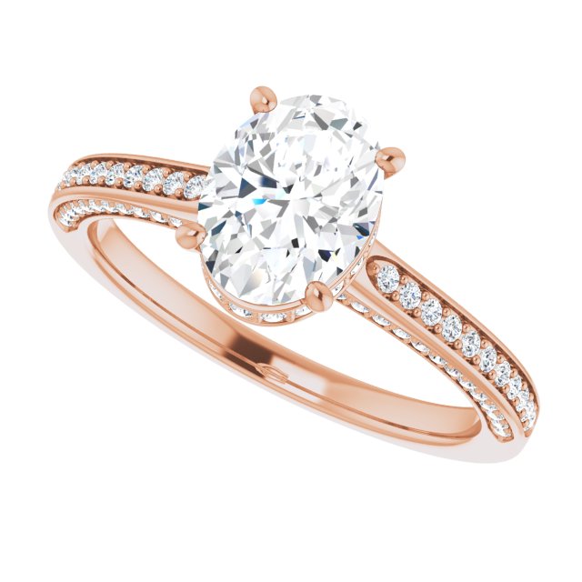 Oval Engagement Ring Mounting