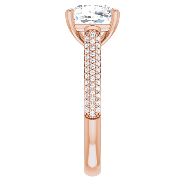 Cushion Engagement Ring Mounting