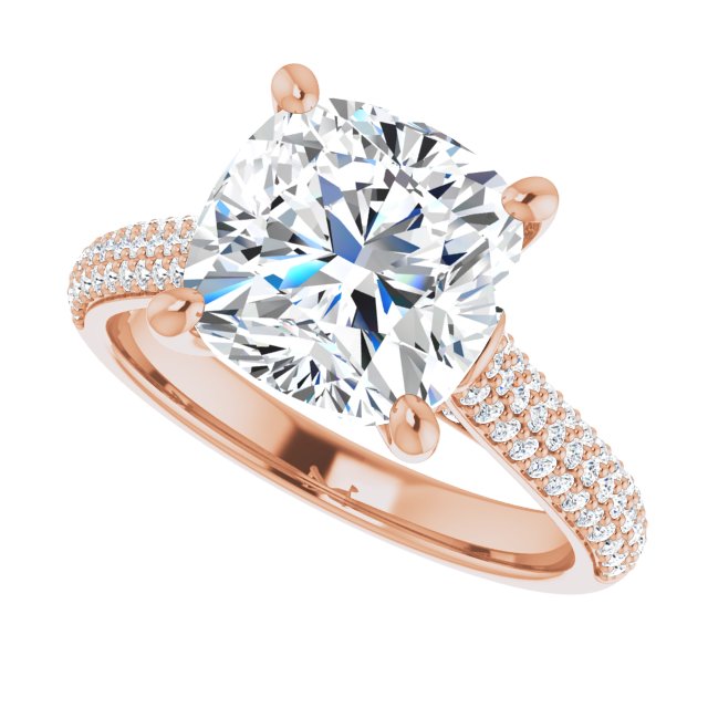 Cushion Engagement Ring Mounting